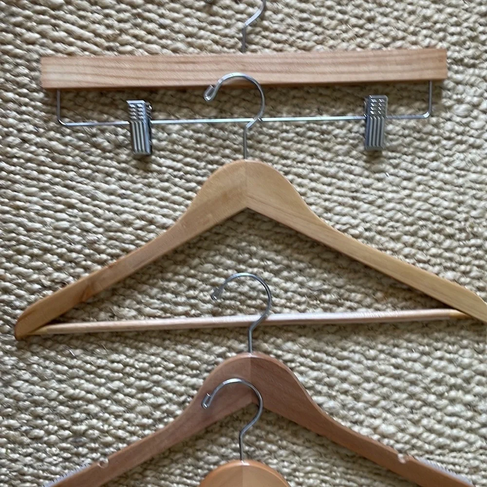 Container store 40 wood hanger bundle